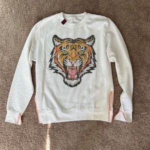 Henry dry goods white tiger sweatshirt small
